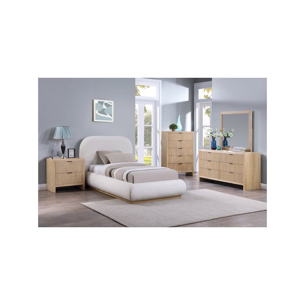 Vaughn Cream Twin Bed