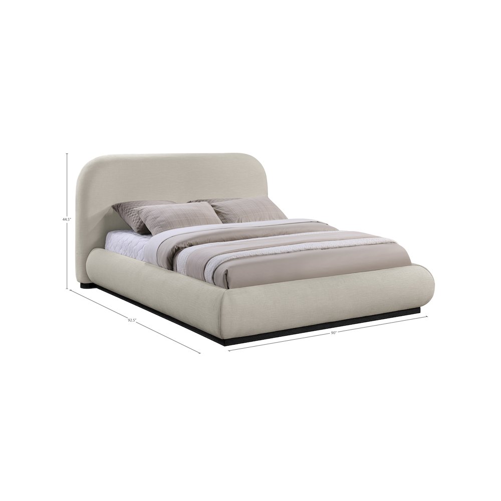 Vaughn Beige King Bed