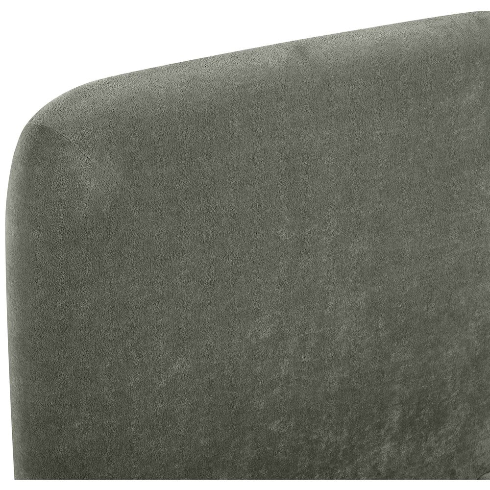 Fira Green Chenille Fabric Upholstered Full Bed