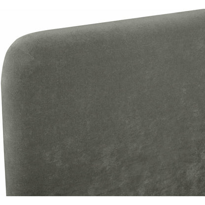 Fira Green Chenille Fabric Upholstered Twin Bed