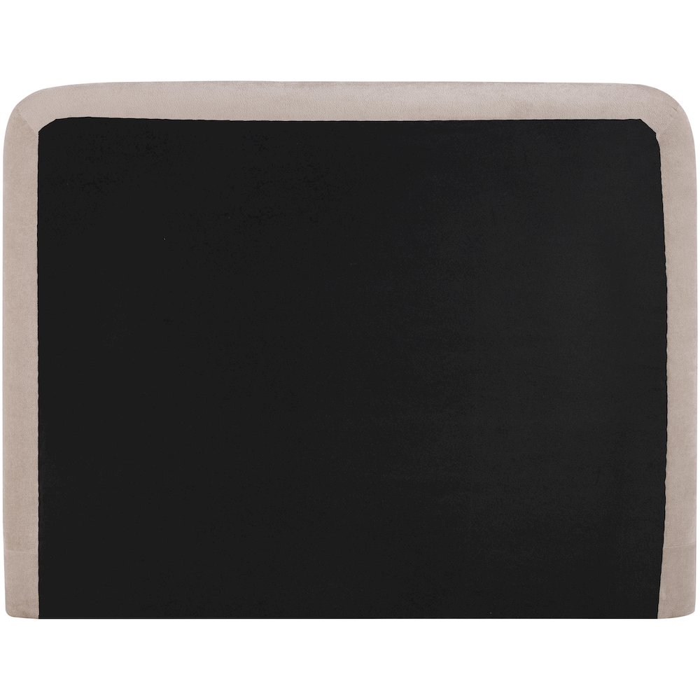 Fira Taupe Chenille Fabric Upholstered King Bed