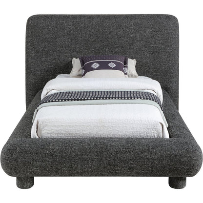 Blair Black Fabric Upholstered Twin Bed