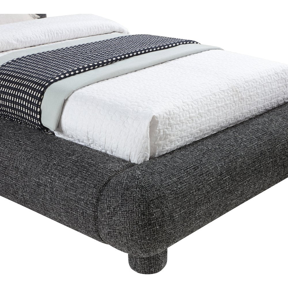 Blair Black Fabric Upholstered Twin Bed