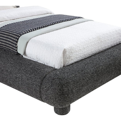 Blair Black Fabric Upholstered Twin Bed