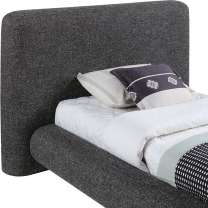 Blair Black Fabric Upholstered Twin Bed