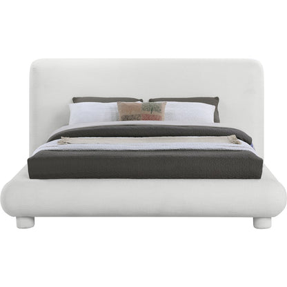 Blair Cream Fabric Upholstered Full Bed
