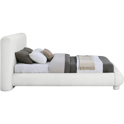Blair Cream Fabric Upholstered Full Bed