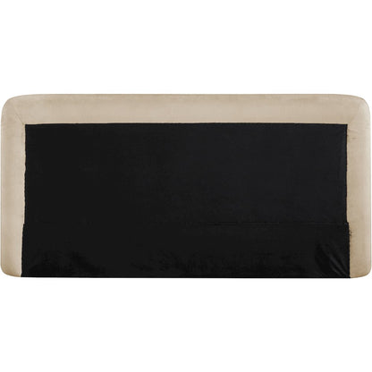 Blair Beige Chenille Fabric Upholstered Full Bed