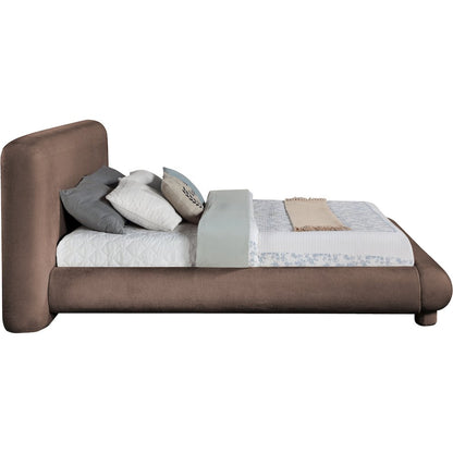 Blair Brown Chenille Fabric Upholstered King Bed