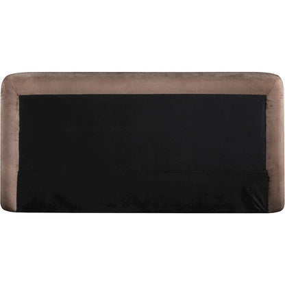 Blair Brown Chenille Fabric Upholstered King Bed