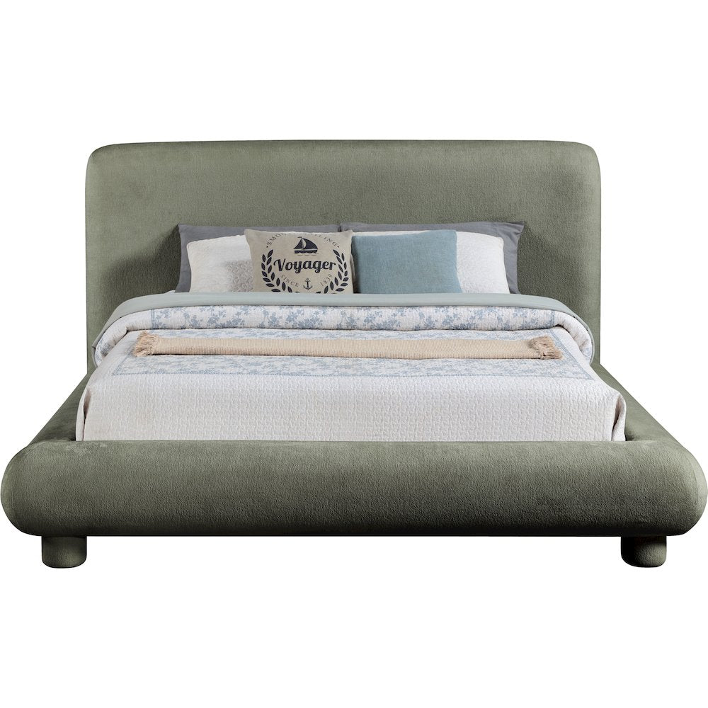 Blair Green Chenille Fabric Upholstered Full Bed