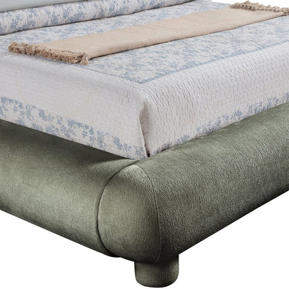 Blair Green Chenille Fabric Upholstered Full Bed