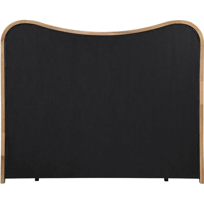 Arvada Cognac Vegan Leather Upholstered King Bed (3 Boxes)