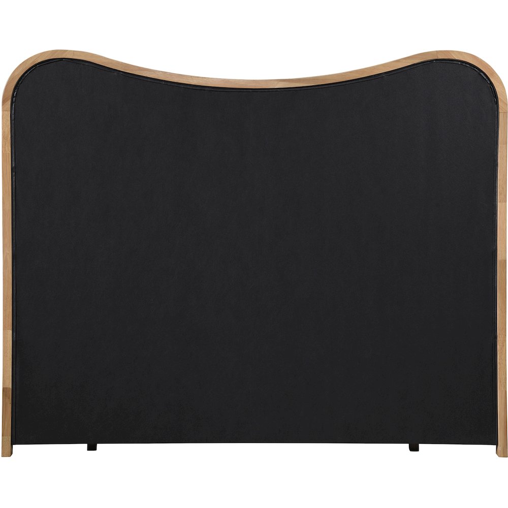 Arvada Cognac Vegan Leather Upholstered Queen Bed (3 Boxes)