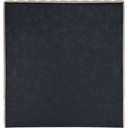 Emmet Beige Chenille Fabric Twin Bed