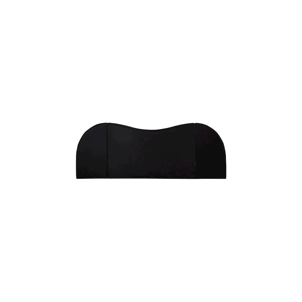 Everest Black Linen Textured Fabric King Bed