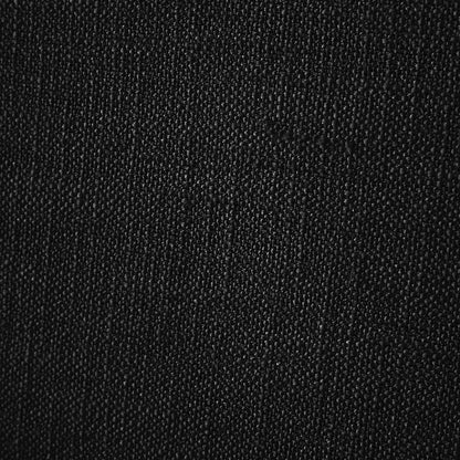 Everest Black Linen Textured Fabric Queen Bed