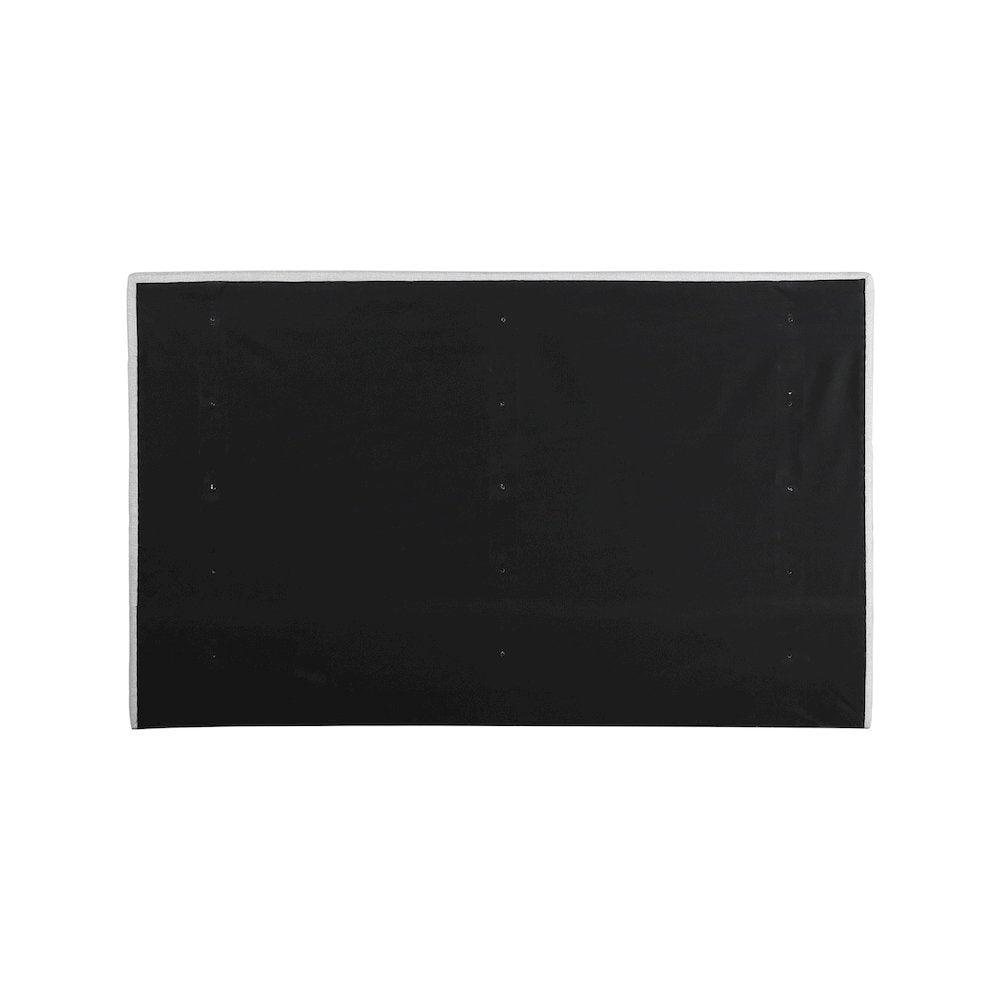 Adam Grey Linen Textured Fabric King Bed