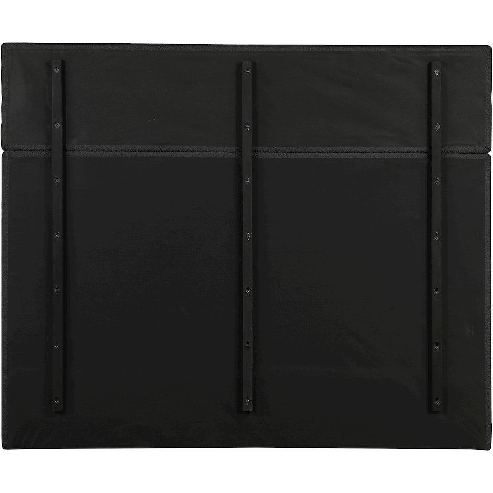 Adam Black Boucle Fabric King Bed