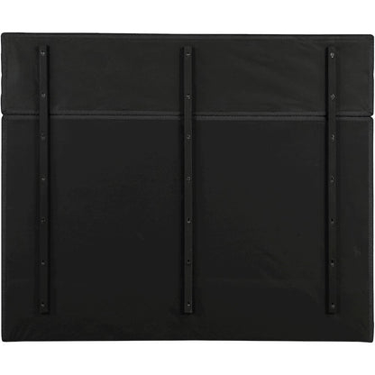 Adam Black Boucle Fabric King Bed