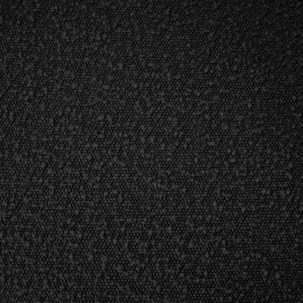 Adam Black Boucle Fabric King Bed