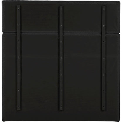 Adam Black Boucle Fabric Queen Bed