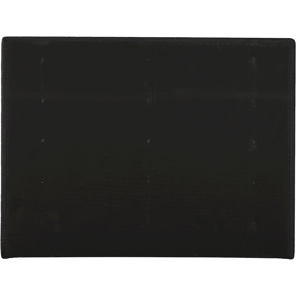 Adam Black Boucle Fabric Queen Bed