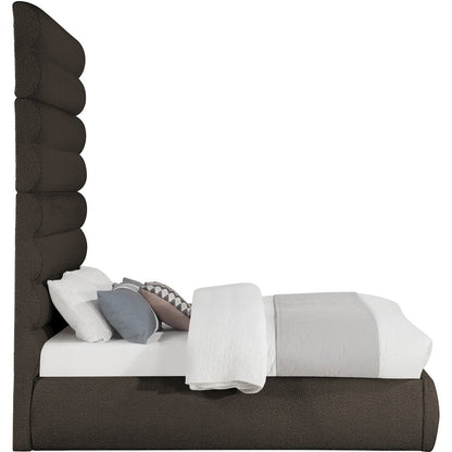 Adam Brown Boucle Fabric Full Bed