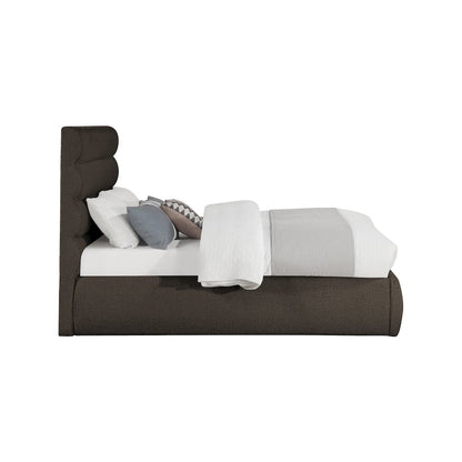 Adam Brown Boucle Fabric Full Bed