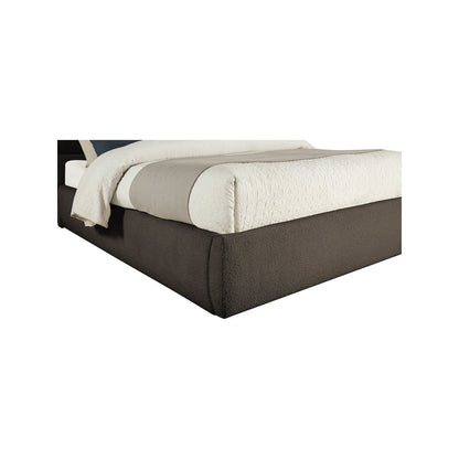 Adam Brown Boucle Fabric Full Bed
