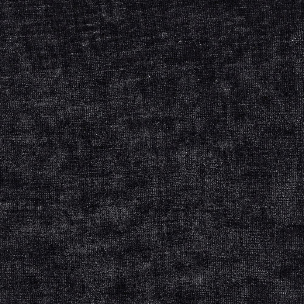 Adam Black Chenille Fabric Full Bed