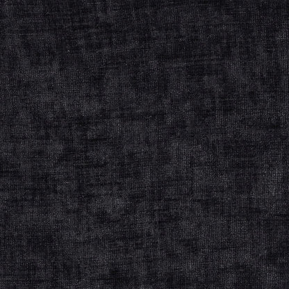 Adam Black Chenille Fabric Full Bed