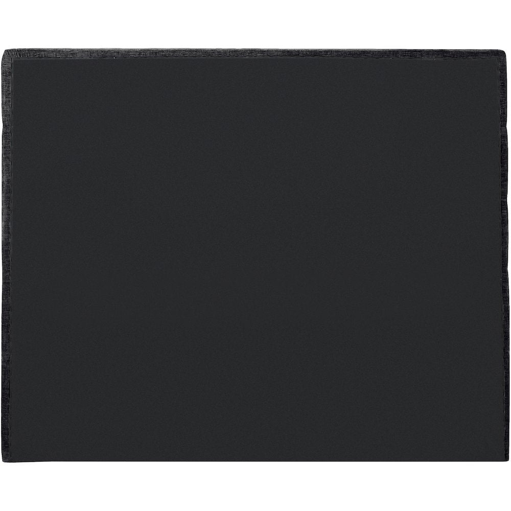 Adam Black Chenille Fabric Full Bed