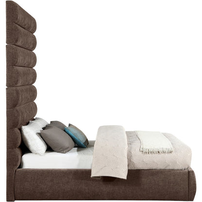Adam Brown Chenille Fabric Full Bed