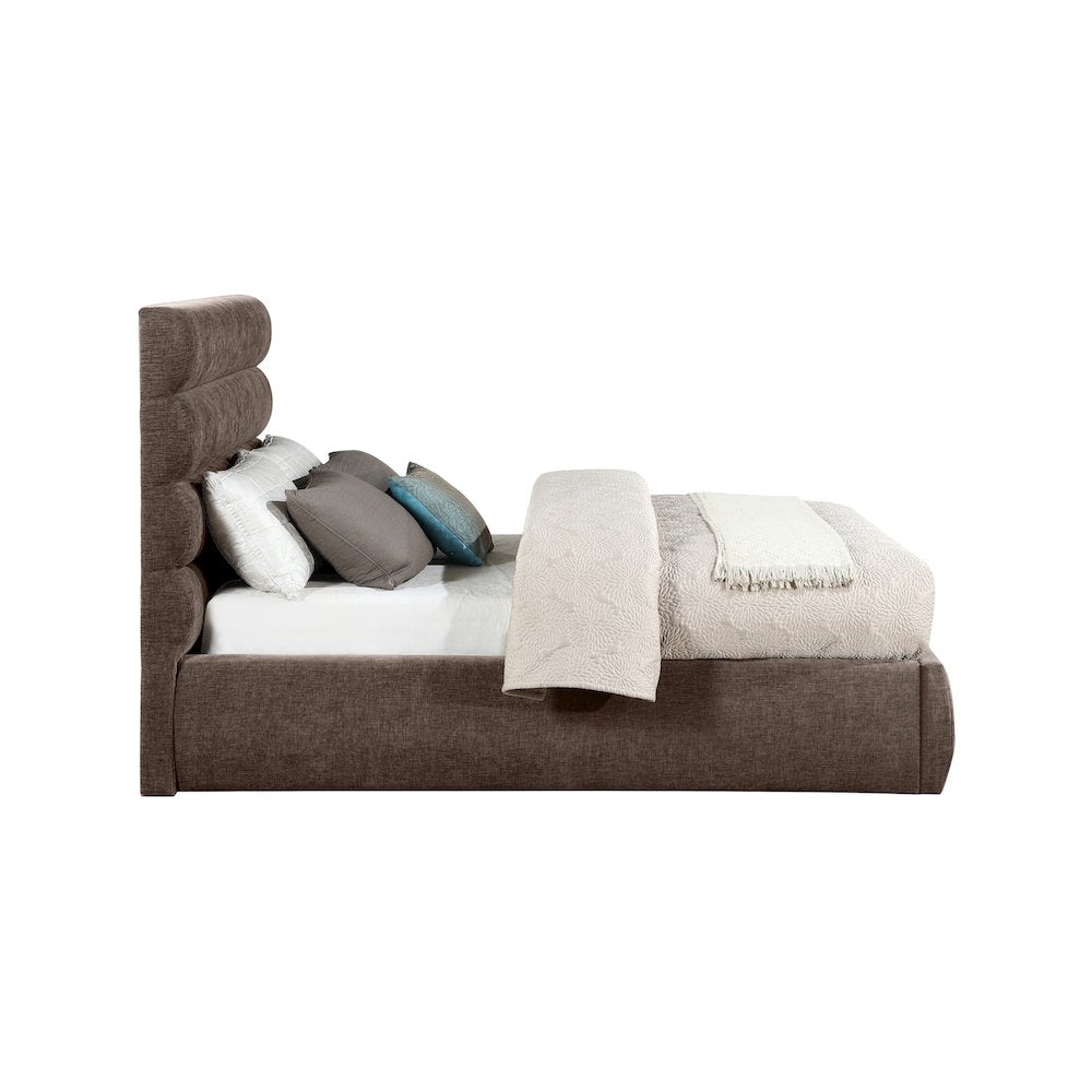 Adam Brown Chenille Fabric Full Bed
