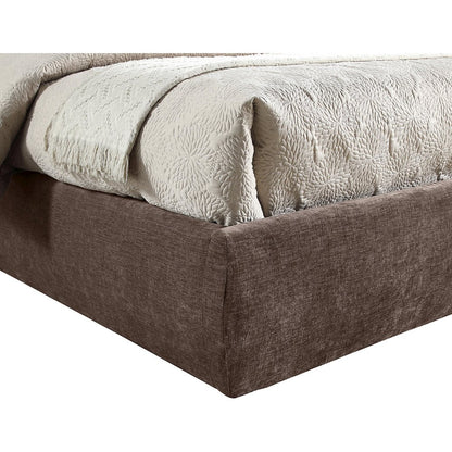 Adam Brown Chenille Fabric Full Bed