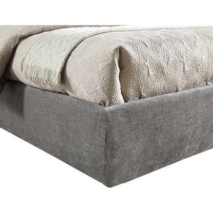Adam Grey Chenille Fabric Full Bed