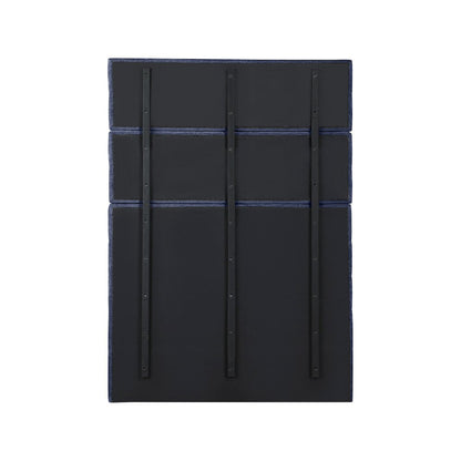 Adam Navy Chenille Fabric Full Bed