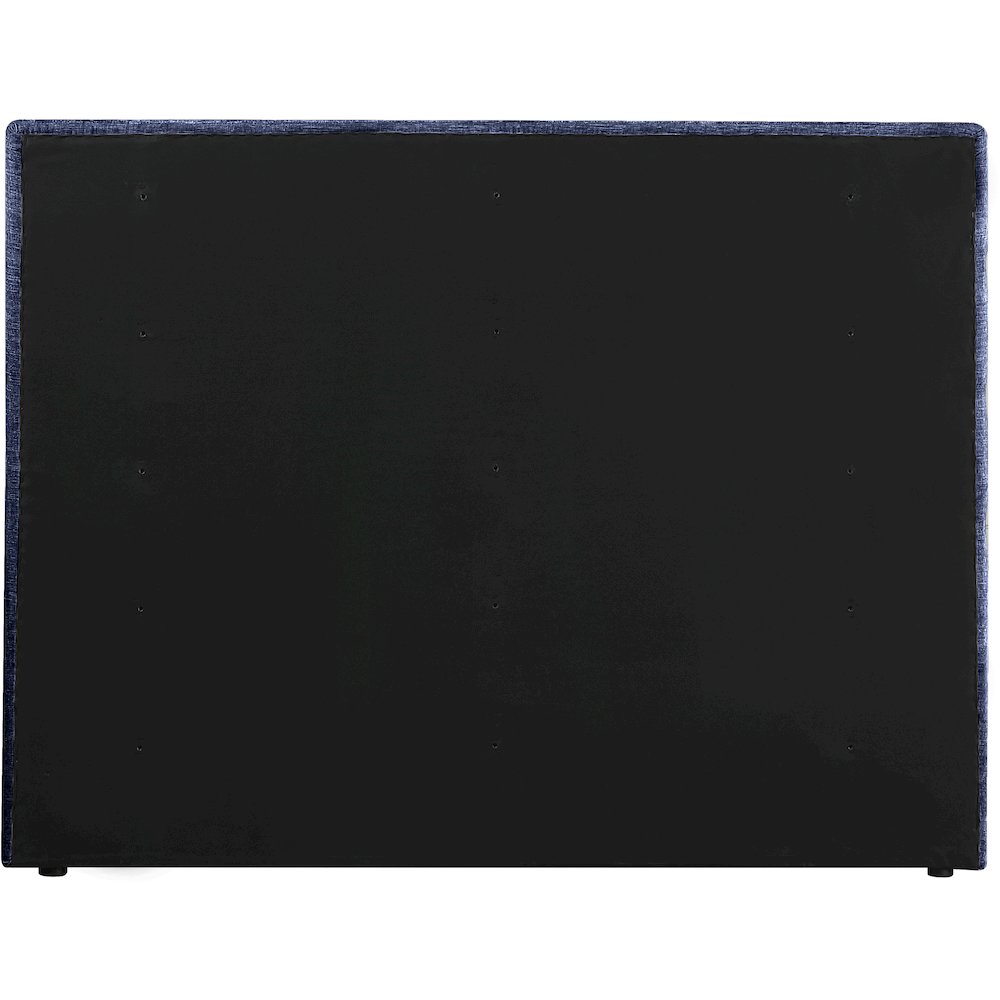 Adam Navy Chenille Fabric Queen Bed