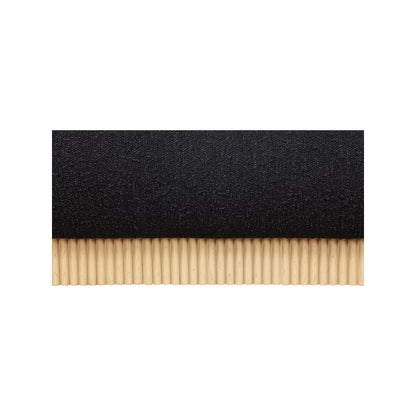 Rigby Black Boucle Fabric Queen Bed