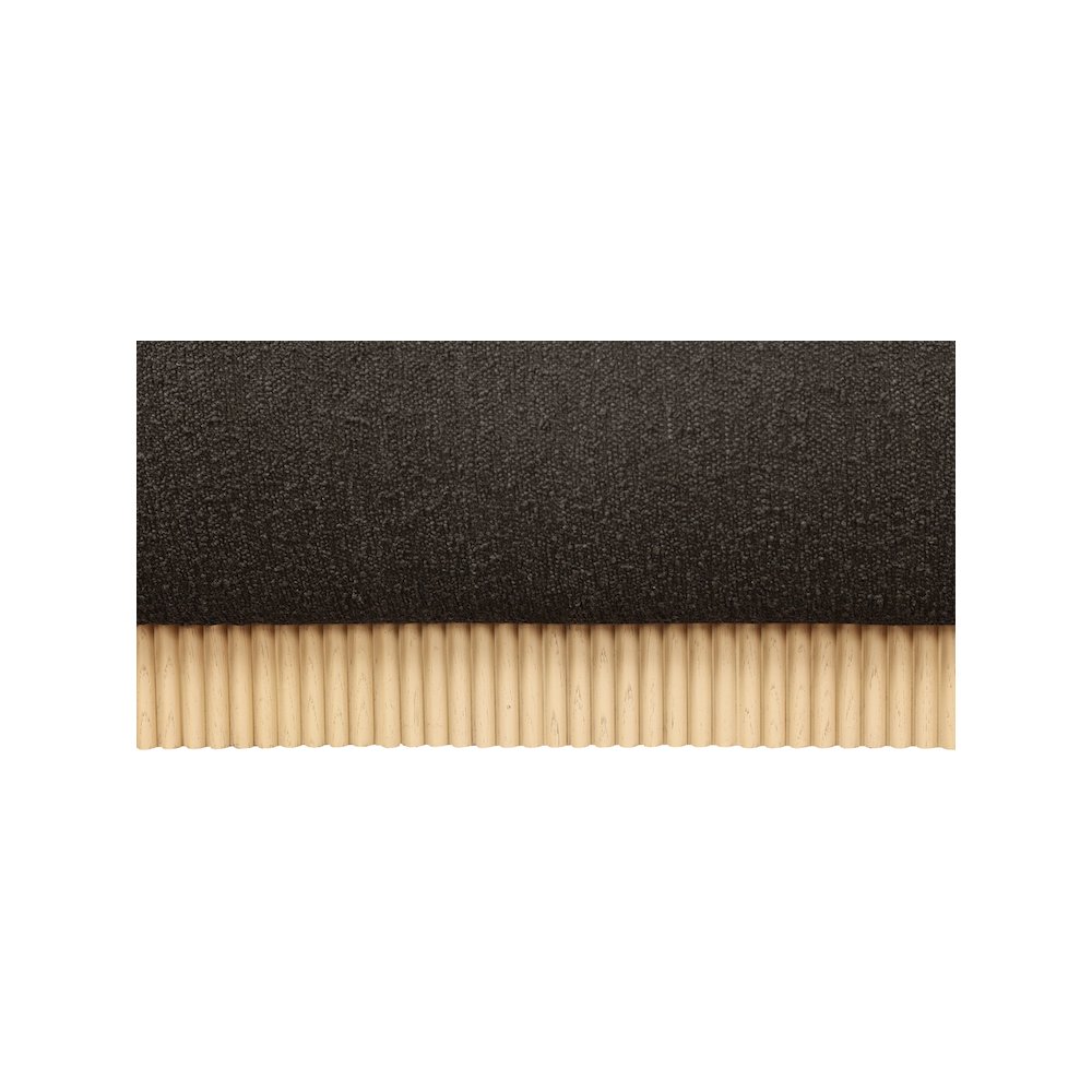 Rigby Brown Boucle Fabric Queen Bed