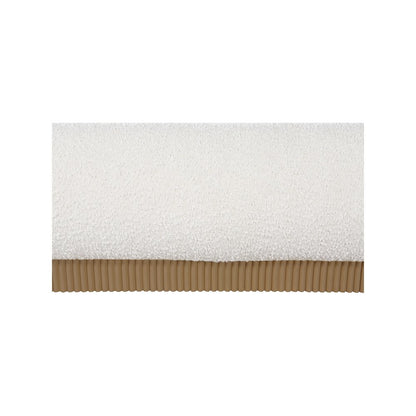 Rigby Cream Boucle Fabric Queen Bed