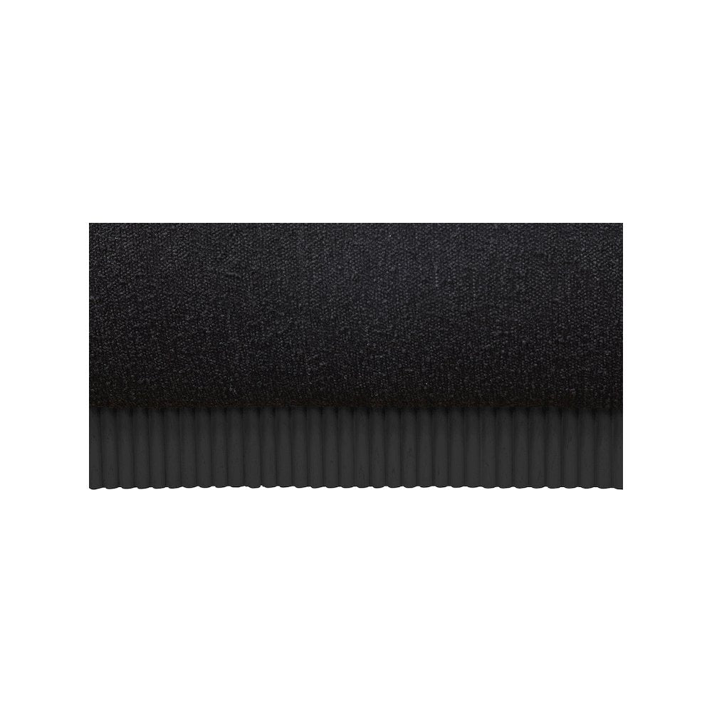 Rigby Black Boucle Fabric Queen Bed
