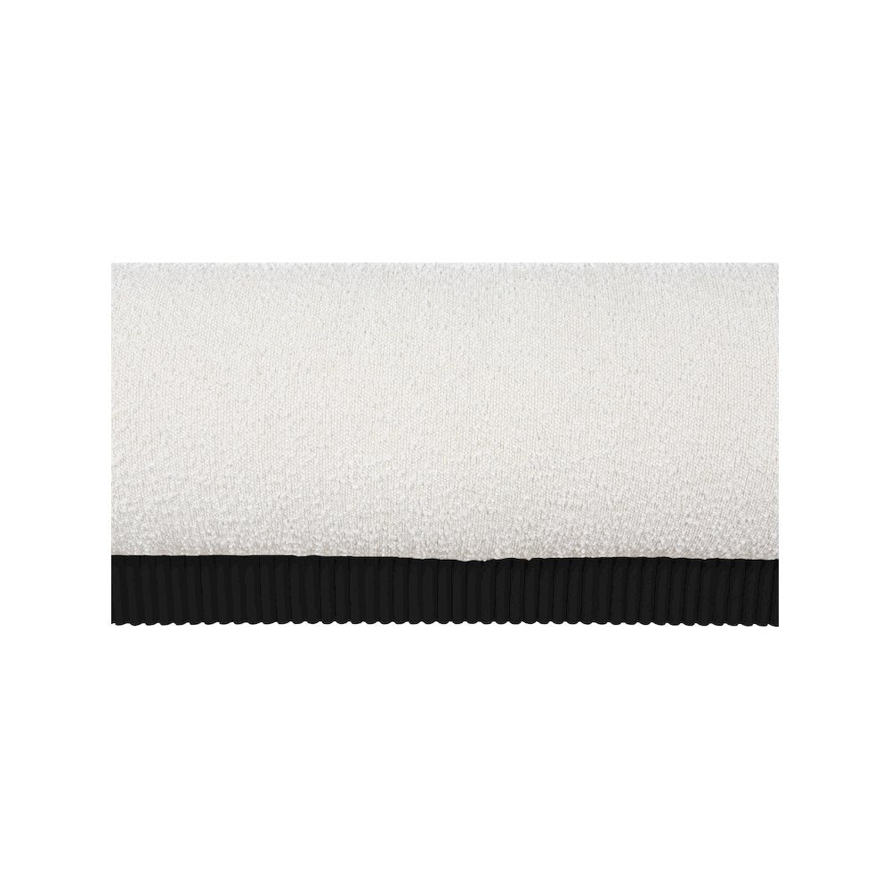 Rigby Cream Boucle Fabric King Bed