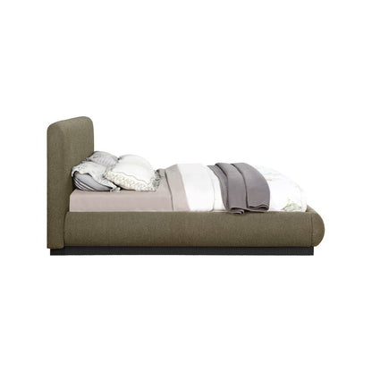 Rigby Olive Boucle Fabric King Bed