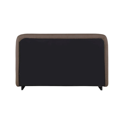 Rigby Brown Linen Textured Fabric King Bed