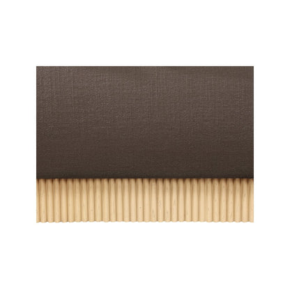 Rigby Brown Linen Textured Fabric King Bed