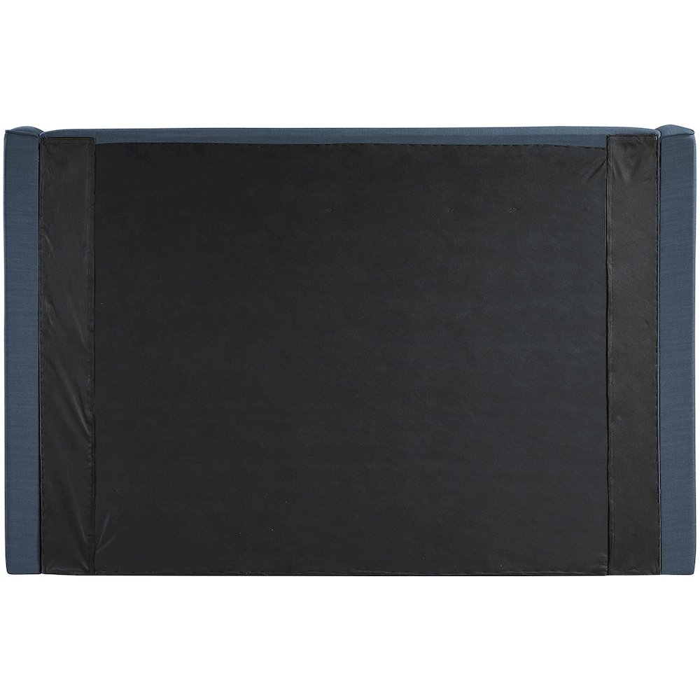 Kendall Navy Linen Textured Fabric Upholstered King Bed