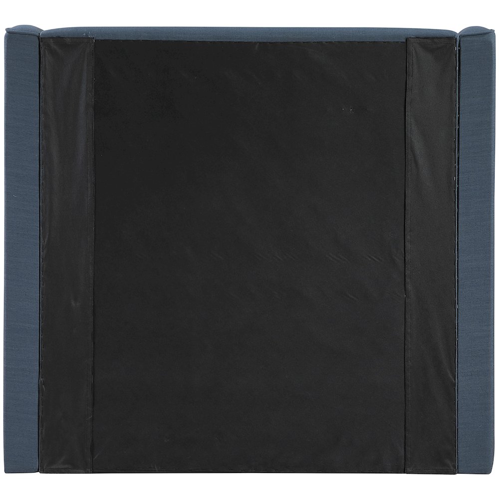 Kendall Navy Linen Textured Fabric Upholstered Twin Bed