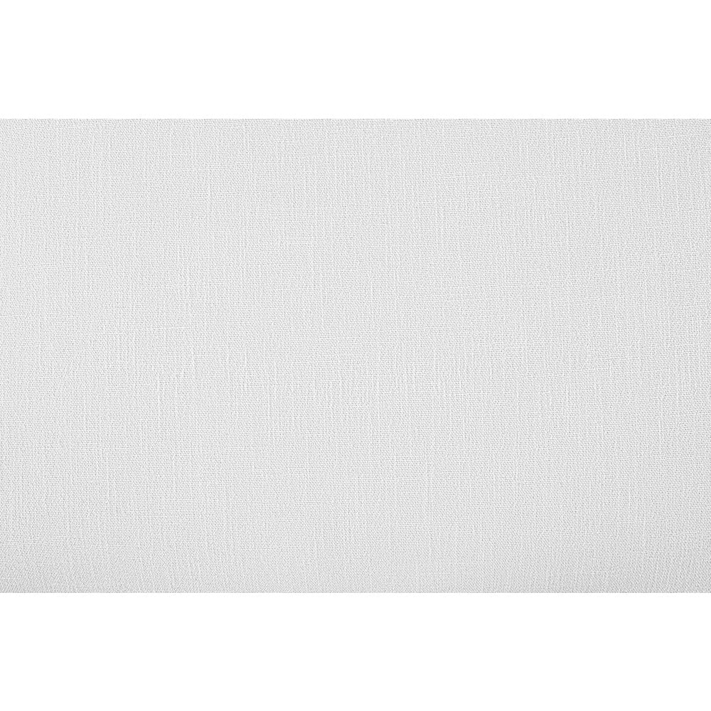 Kendall White Linen Textured Fabric Upholstered Twin Bed